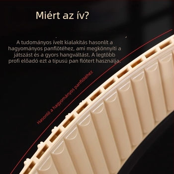 Ívelt panflóta 18 csővel, C-dúr hangnem, diákoknak és kezdőknek, Tiger Roar