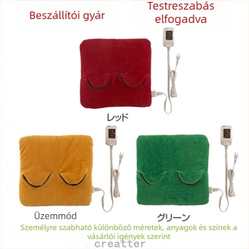 USB fűtött papucs szőrös felsőrésszel és EVA talppal, uniszex, fedéllel, fűtő talpbetétekkel