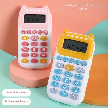 Intelligens tanulógép gyerekeknek – szóbeli aritmetika edzés, interaktív szülő-gyermek játékok, ABS, USB töltés, 4-6 éveseknek