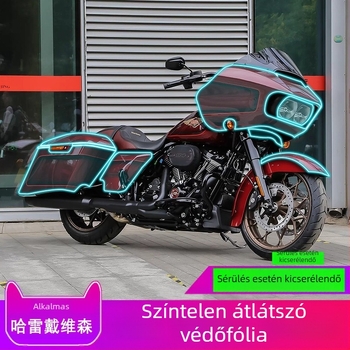 Road Glide motorkerékpárhoz TPU védőfólia — anyag: TPU; hőmérséklet-ellenállás: magas és alacsony; Hely: központi vezérlőegység; Kompatibilitás: univerzális