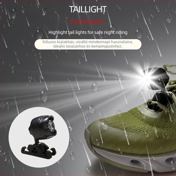 LED világítás Crocs cipőkhöz – USB-töltéses kültéri láb világítás, modell Hn-led-b106, műanyag kivitel, kompatibilis sneakerrel, egész évben
