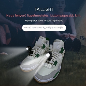 LED világítás Crocs cipőkhöz – USB-töltéses kültéri láb világítás, modell Hn-led-b106, műanyag kivitel, kompatibilis sneakerrel, egész évben