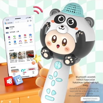 Gyermekek oktatási mikrofonja — Bluetooth, felvétel, újratölthető, mobilalkalmazás-kapcsolattal (Anyag: Műanyag; Korosztály: 4–6 év; Tápellátás: USB töltés)