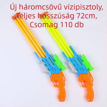 Gyerekeknek készült vízipisztoly játék, műanyag kivitelezés, nagy kapacitás, permetező funkció, 7–14 éveseknek megfelelő