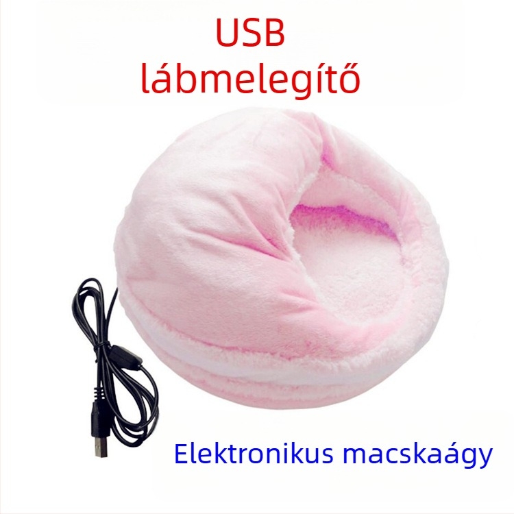 USB melegíthető lábmelegítő papucs, velúr belsővel – uniszex