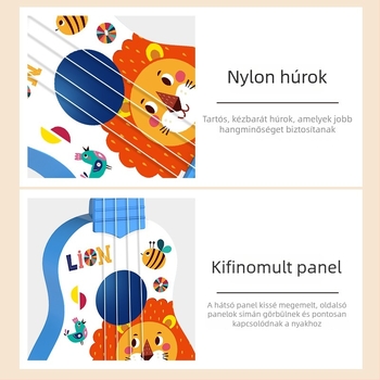 Huarui ukulele játék gyerekeknek – műanyagból, ukulele gitár kategória, 4–6 éveseknek, 3C tanúsítvány 2019152202026856