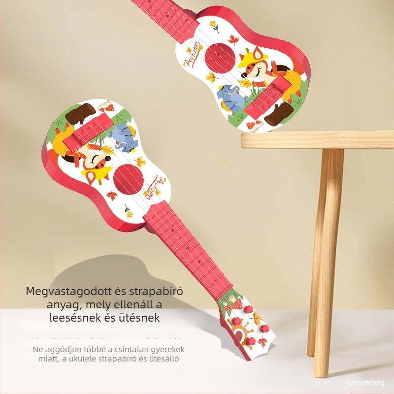 Huarui ukulele játék gyerekeknek – műanyagból, ukulele gitár kategória, 4–6 éveseknek, 3C tanúsítvány 2019152202026856