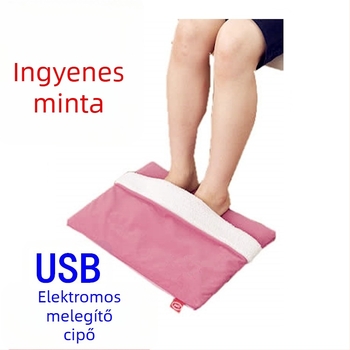 Creatter USB melegítő plüss papucs, elektromos lábmelegítő, testreszabható