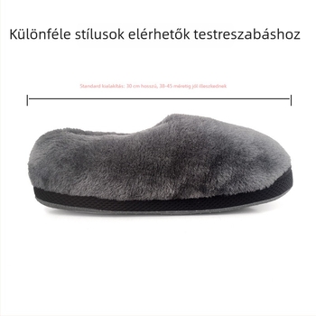 Yi nuan'er Uniszex USB-melegített lábmasszírozó papucs, velúr felsőrész, TPE talp