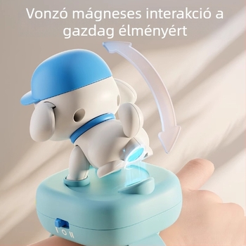 Kutyus formájú okos AI-óra játék a korai oktatáshoz: hangalapú párbeszéd és történetismétlés, ABS anyag, elemmel működik (0–3 év)