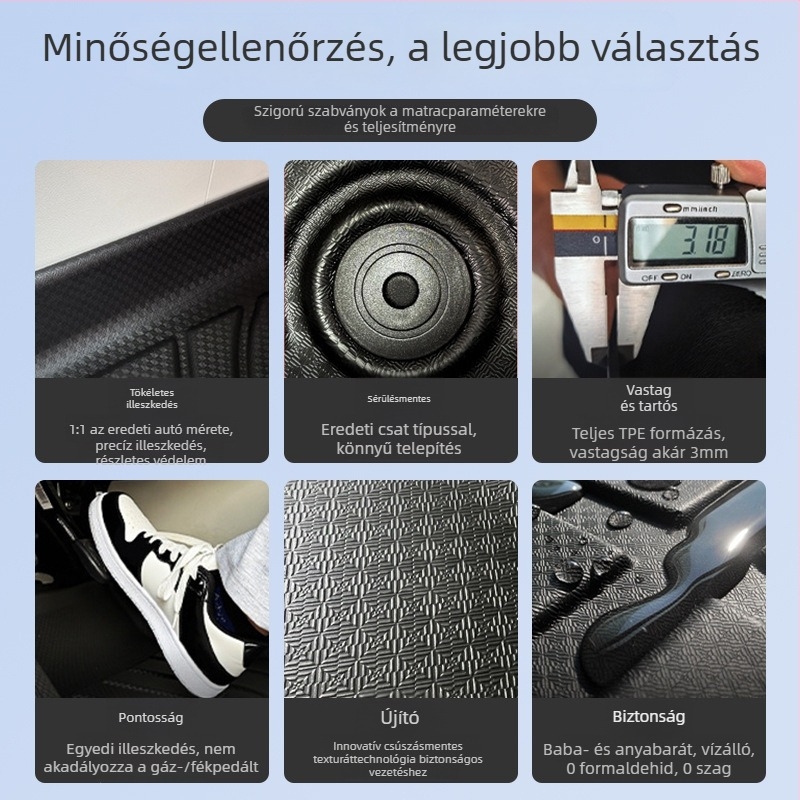 TPE autópadló szőnyegek Jeep Grand Cherokee (2011–2025) – teljes lefedettség, Onward márka, egyedi feldolgozás