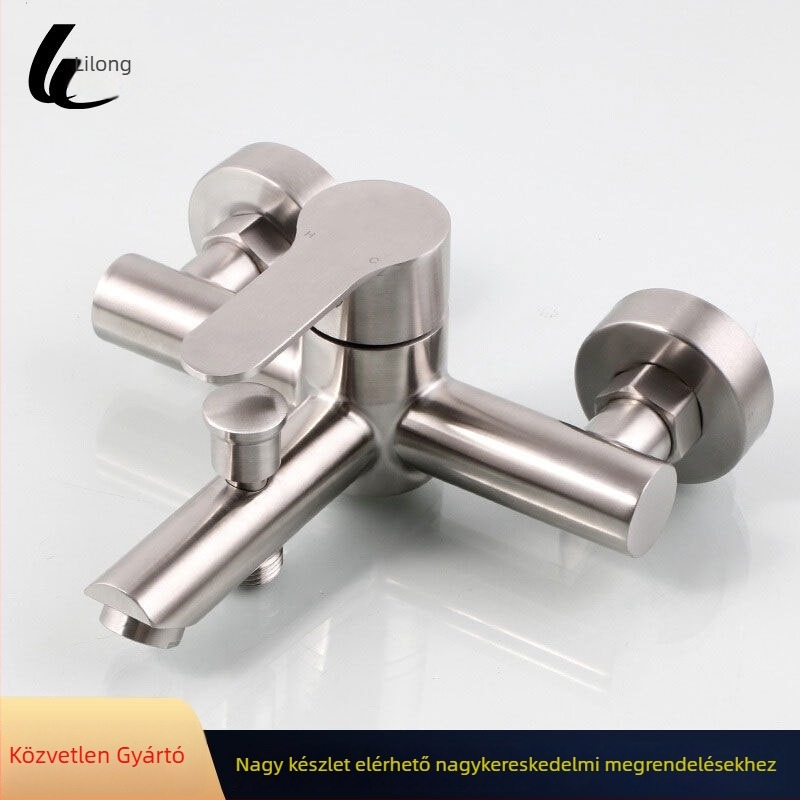 Lilong 3-in-1 rejtett fürdőszobai és zuhanycsaptele, 304 rozsdamentes acélból, modell LL-8003, forró víz 90°C / hideg 0°C, működési nyomás 1 MPa