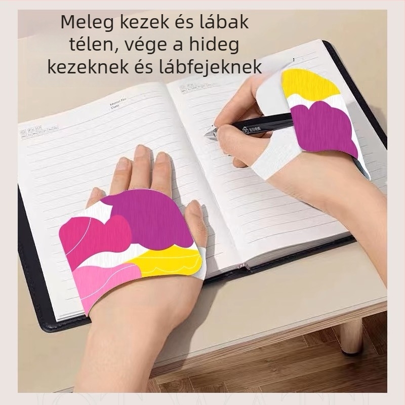 Viselhető melegítő papucs – önmelegedő tapasz, USB-s tápegység, vászon felsőrész, EVA talp, 20 db