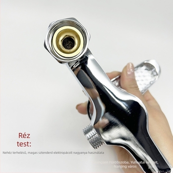 Rézötvözetből készült zuhanycsap – kettős kialakítású, meleg/hideg víz keverése, 20 mm bemenet/kimenet, elektropolírozott felület, szelepmag típusa 40