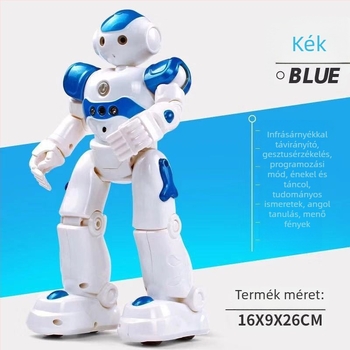 Távirányítással működő intelligens robotjáték gyerekeknek, gesztusérzékeléssel, énekel és táncol, újratölthető lítiumakkumulátor, 7–14 éveseknek