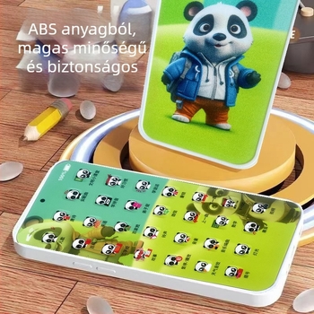 Érintőképernyős oktató játék baba számára: újratölthető, felvétel, zene és szülő-gyermek játékok 0–3 éveseknek