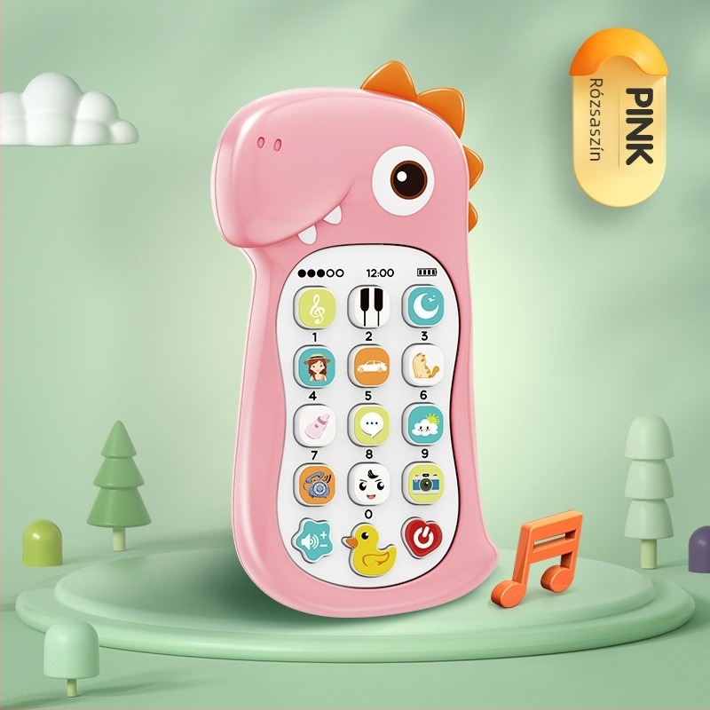 Érintőképernyős oktató játék baba számára: újratölthető, felvétel, zene és szülő-gyermek játékok 0–3 éveseknek