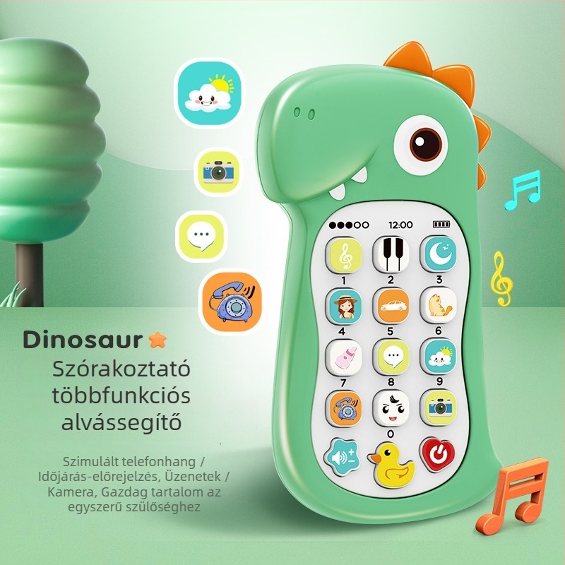 Érintőképernyős oktató játék baba számára: újratölthető, felvétel, zene és szülő-gyermek játékok 0–3 éveseknek