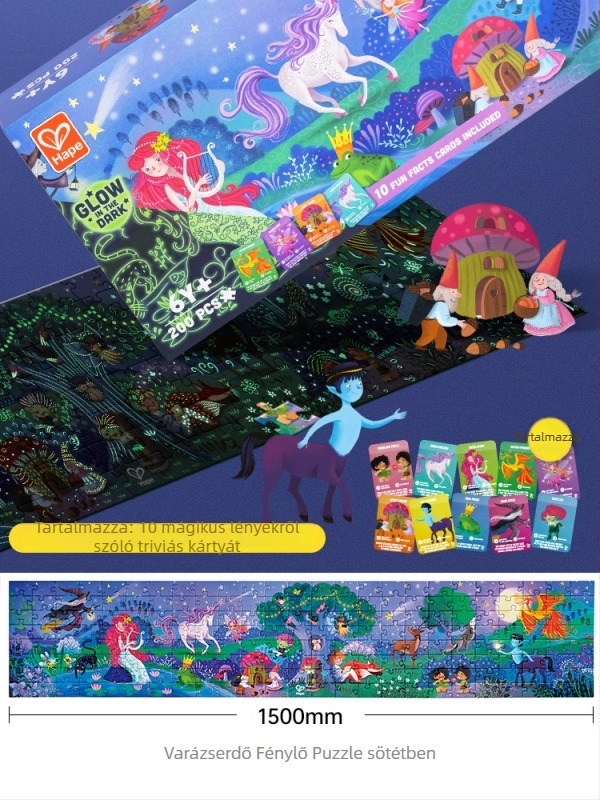 Hape sík puzzle - papíralapú oktatási játék 4–6 éves gyermekek számára