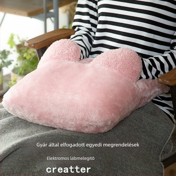 Elektromos lábmelegítő papucs - USB tápegység, velúr felsőrész, habos talp, uniszex házi papucs