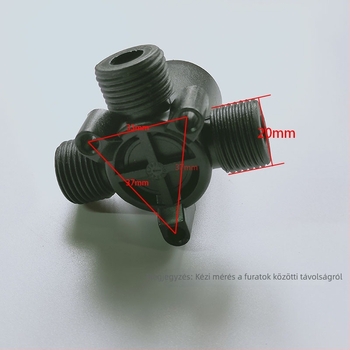Fali, beépített keverőcsap fürdőszobai vízmelegítőhöz – működési nyomás 0,2–1,0 MPa, áramlás 6 L/min, forró víz 75°C, hideg víz 5°C