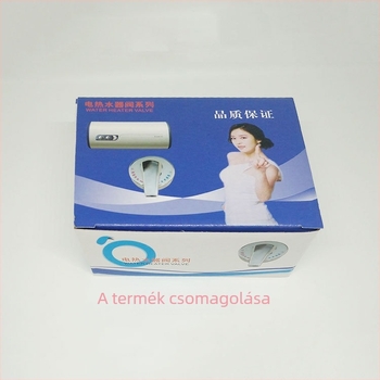 Fali, beépített keverőcsap fürdőszobai vízmelegítőhöz – működési nyomás 0,2–1,0 MPa, áramlás 6 L/min, forró víz 75°C, hideg víz 5°C