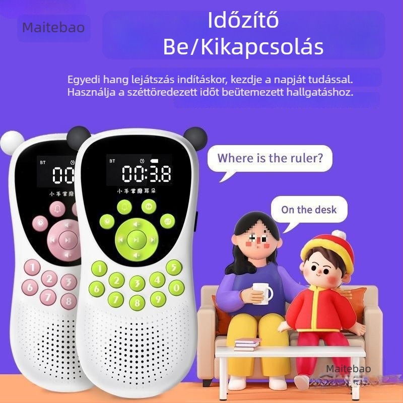 Gyerekeknek szóló hangoskönyv lejátszó 0-3 éveseknek - zenei lejátszás, 8 GB memória, Heng yi