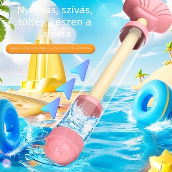 Műanyag lehúzható vízipisztoly játék, tűzijátékos vízijáték, 3C tanúsítvány 2024182202057833, 4–6 éveseknek