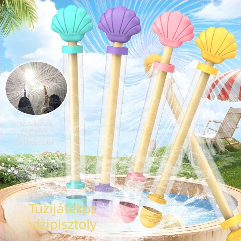 Műanyag lehúzható vízipisztoly játék, tűzijátékos vízijáték, 3C tanúsítvány 2024182202057833, 4–6 éveseknek