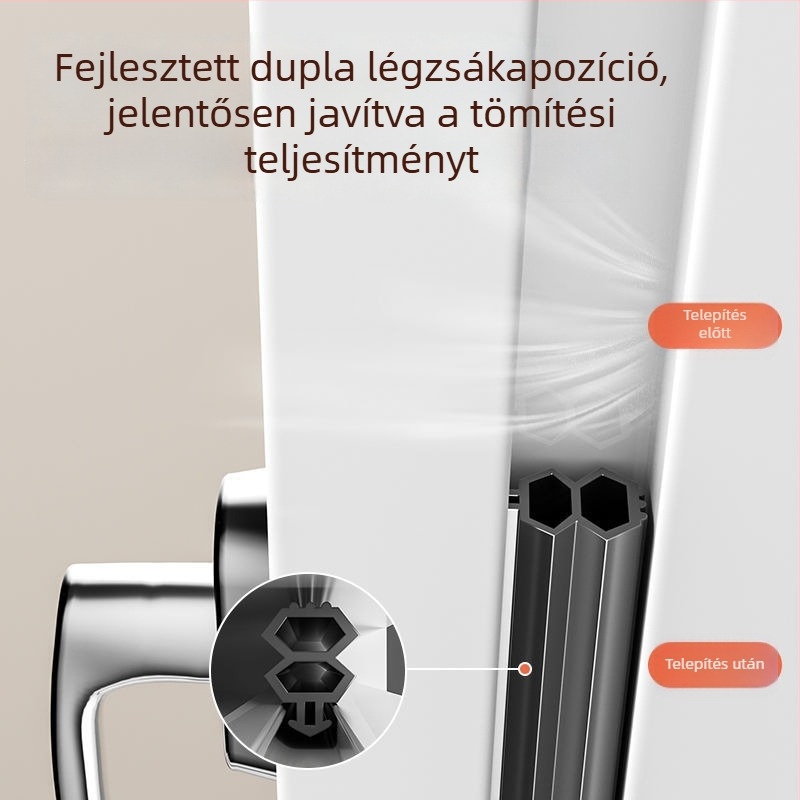 Műanyag- és acélkeretes ablakokhoz készült tömítőszalag; hőhidas alumínium ablakokhoz; szél- és huzatmentes téli tömítés