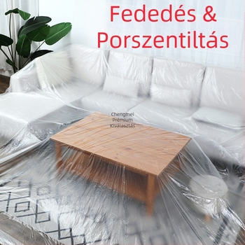 Por elleni védő bútorfólia, egyszer használatos vékony film, termék kód sqt-0606, Anyag: Egyéb, Márka: Nincs márka