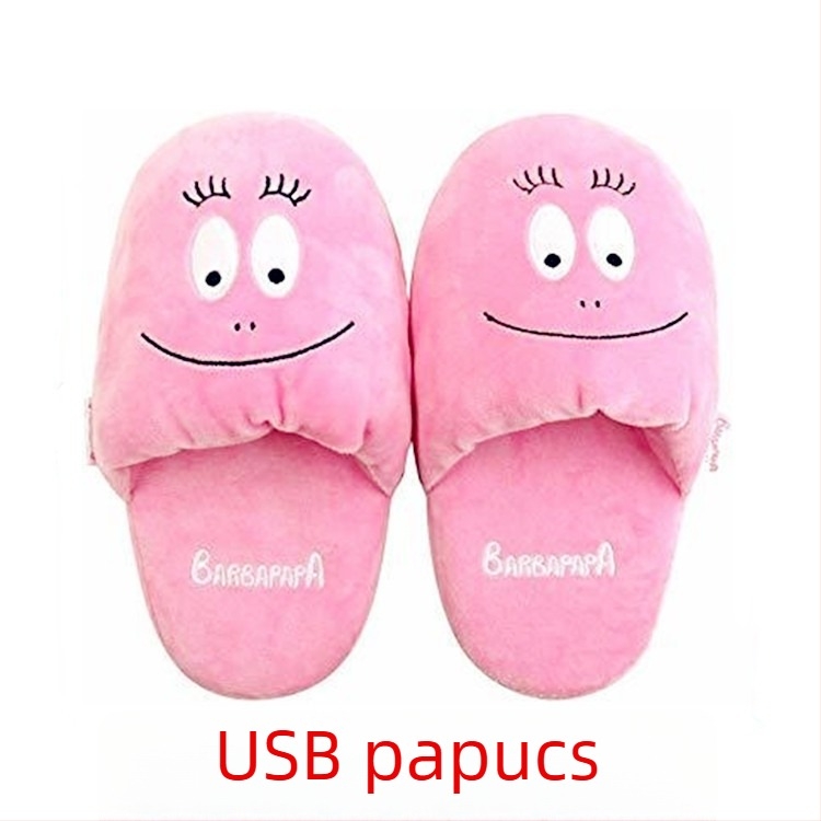 USB fűtő papucsok otthonra, uniszex, elektromos lábmelegítő