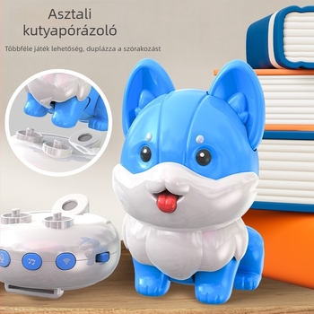 Gyerekeknek szánt AI beszéd-dialógusú okos kutya karóra játék, felvétel és éneklés–tánc funkciókkal | USB töltés, ABS anyag, 4–6 éveseknek