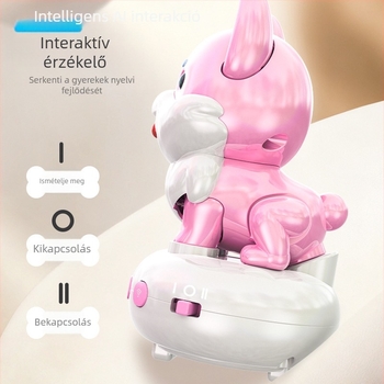 Gyerekeknek szánt AI beszéd-dialógusú okos kutya karóra játék, felvétel és éneklés–tánc funkciókkal | USB töltés, ABS anyag, 4–6 éveseknek