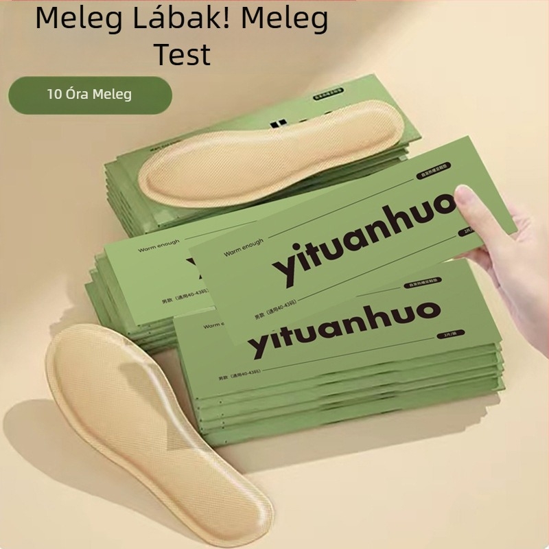 Melegítő talpbetét cipőkhöz – velúr felső, USB tápellátás, uniszex, márka Warm Foot Pad