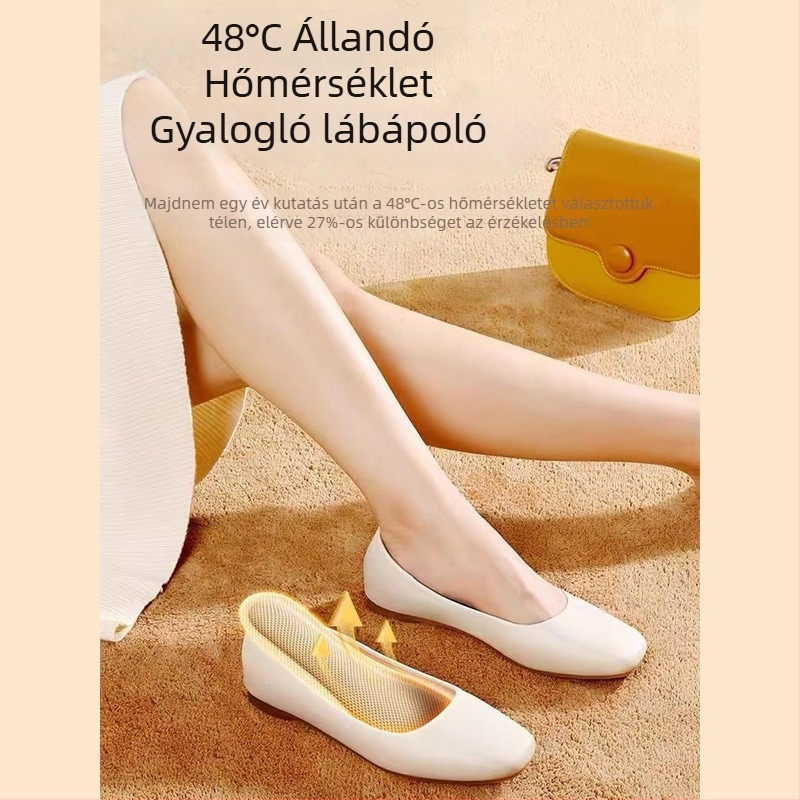 Melegítő talpbetét cipőkhöz – velúr felső, USB tápellátás, uniszex, márka Warm Foot Pad