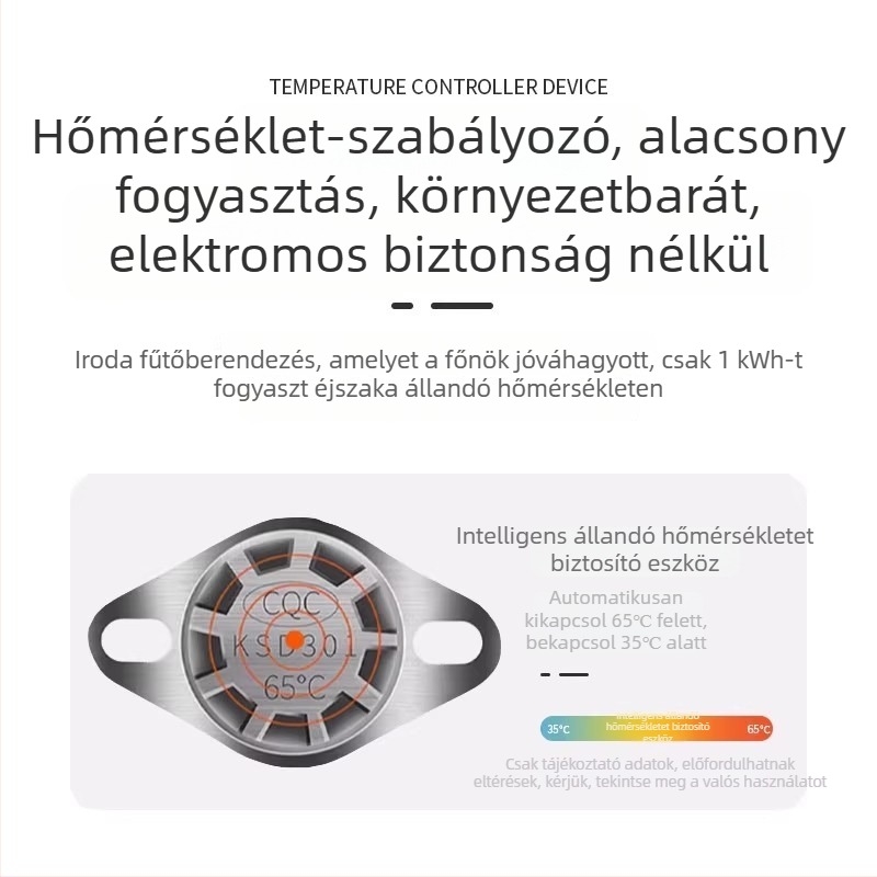Tömörfa lábmelegítő, mechanikus üzemmód, 220V, 300W, kapcsológomb