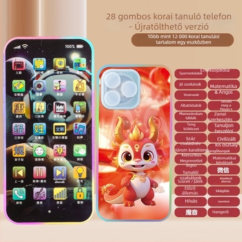 28 gombos mesét mondó készülék érintőképernyővel, újratölthető lítium akkumulátor, zene és beszéd funkciók, műanyag kivitel, 4–6 éveseknek