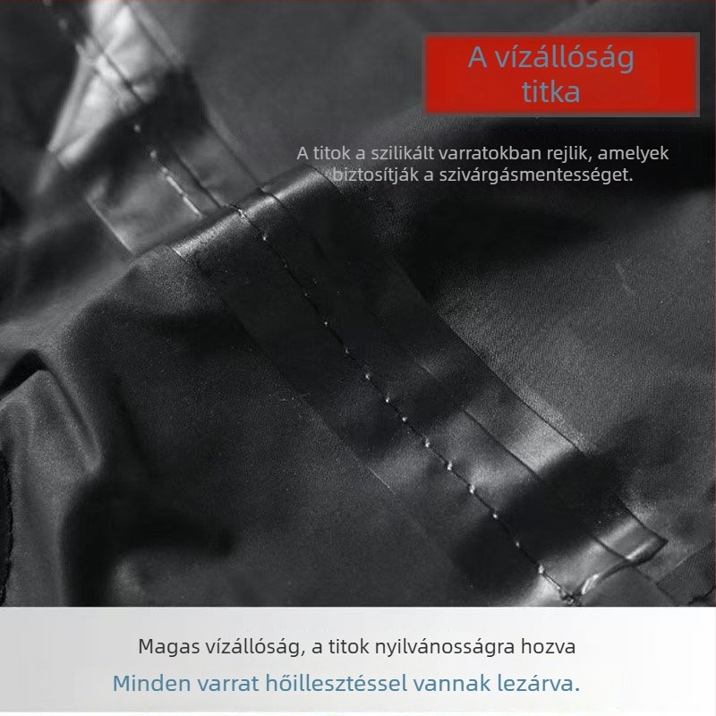 Felnőtt esőponcsó - vastag Oxford anyag, PVC vízálló réteg, teljes testet befedő egy darabból álló kültéri esőruha