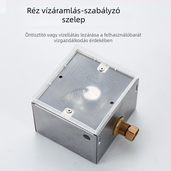 Infravörös szenzoros piszoár öblítő szelep – kettős telepítés (felületi és rejtett), modell XBGY1, AC/DC tápegység, normál víznyomás, 10 s öblítés, ABS test