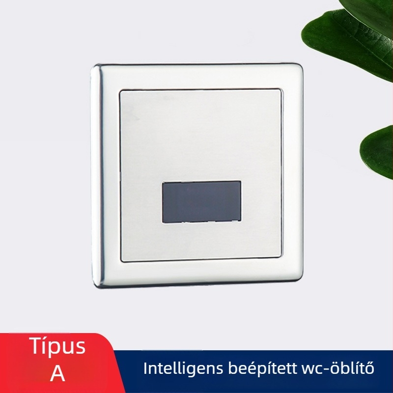 Infravörös szenzoros piszoár öblítő szelep – kettős telepítés (felületi és rejtett), modell XBGY1, AC/DC tápegység, normál víznyomás, 10 s öblítés, ABS test