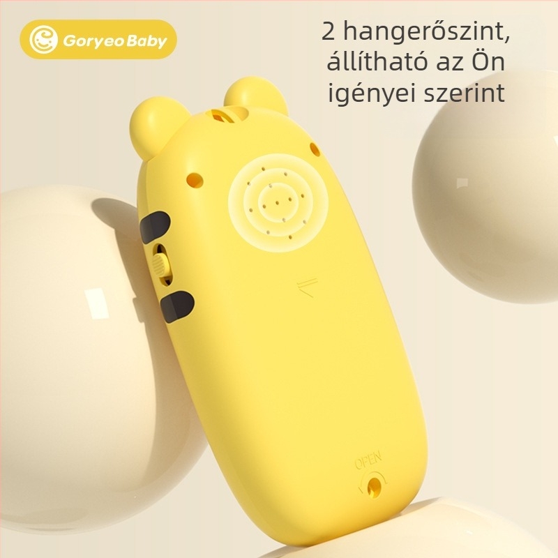 Rajzfilmszerű babatelefon-játék, kétnyelvű tanulás, harapós, többfunkciós zenés telefon, oktató játék