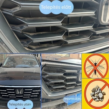 CR-V 23-24 Rovarvédő háló a radiátor grillhez, csattal rögzíthető, víztank védőháló, megjelenés-kiegészítő
