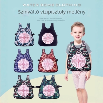 Textil anyagú vízipisztoly játék, OPP csomagolás, 7–14 éveseknek, kültéri harci játék