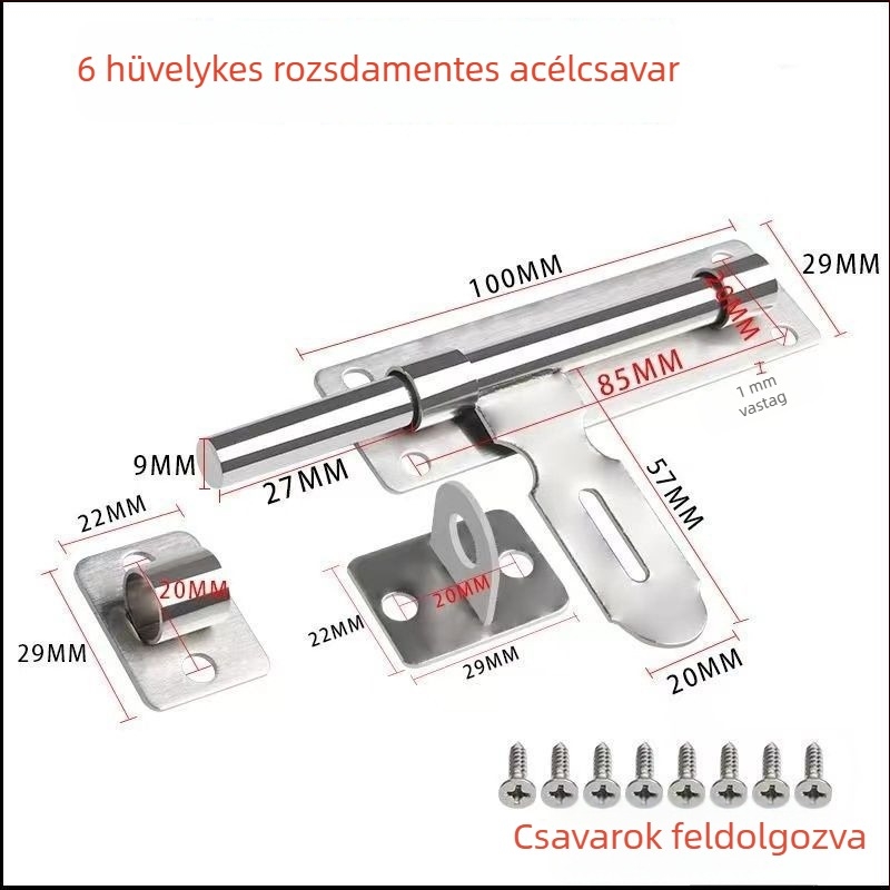 Rozsdamentes acél ajtózár, nehéz konstrukció, új kínai stílus, univerzális típus