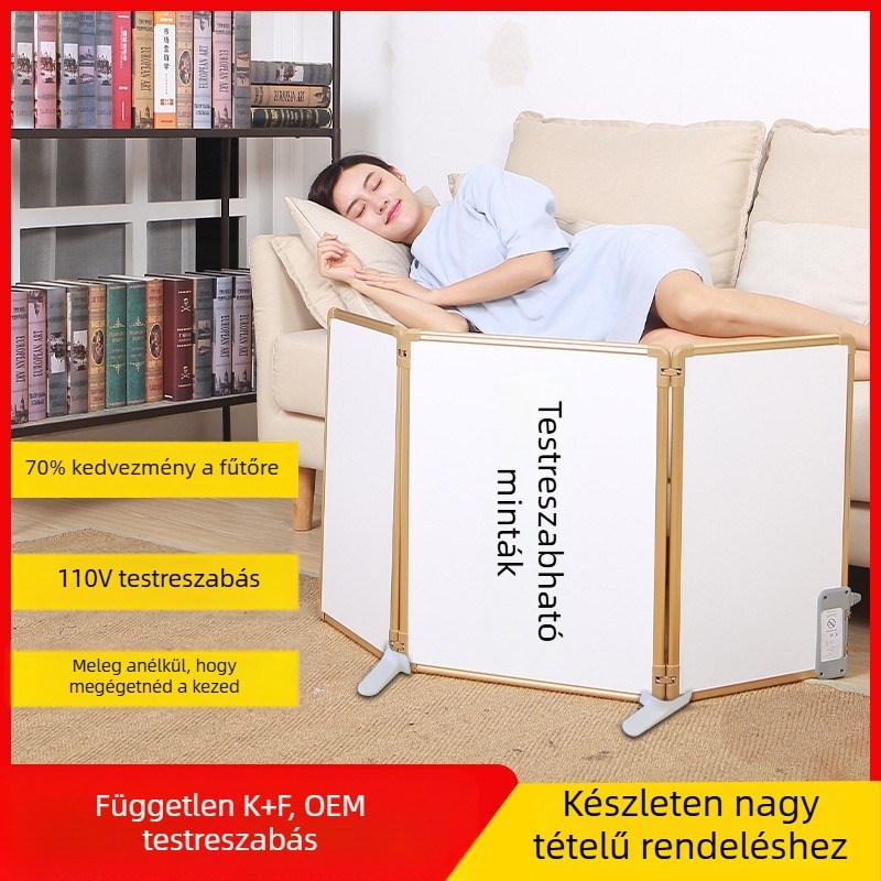 Asztal alatti lábmelegítő, Ly-ph3 modell, mechanikus működés, 220 V, 283 W, dugaszolható áramellátás