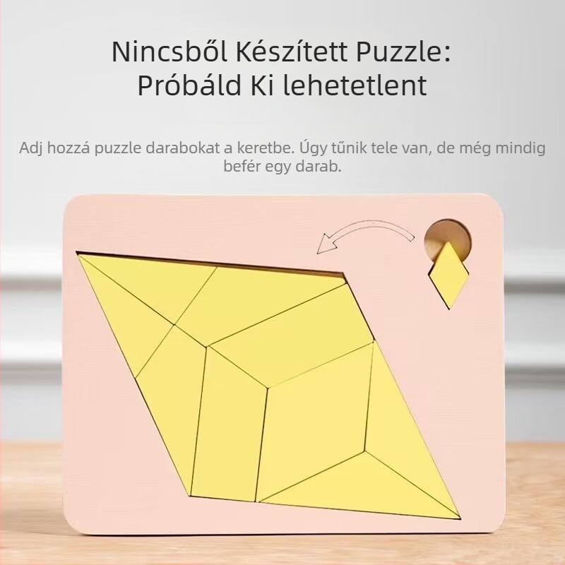 Fa síkpuzzle gyerekeknek – haladó nehézség, 4–6 éveseknek