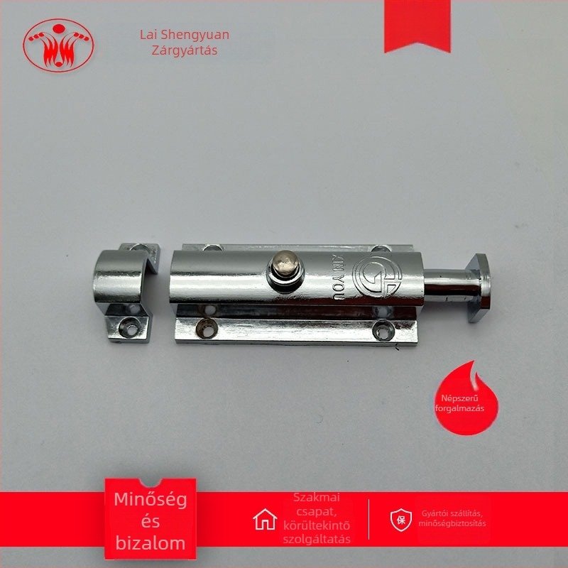 LS406 Pin típusú szekrényajtó zár rugómechanizmussal, anyag: műanyag, cinkötvözet, rozsdamentes acél, fényes króm felület, modern egyszerű stílus