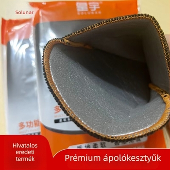 Huang Yu többfunkciós törlőkesztyű bőr cipők, táskák és egyéb bőráruk tisztításához — foltok eltávolítása és polírozás; Anyag: Nylon fonal