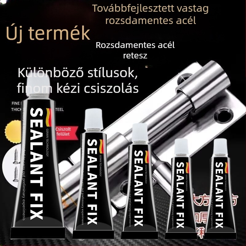 Fúrás nélküli rozsdamentes acél ajtózár, fa ajtókhoz és ablakokhoz, kis antifolt retesz, felületre szerelt, retró stílus